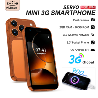 SERVO 18SE Mini Smartphone Android OS 3.0" Fullview Display 3G Cellular 2GB+16GB Face Unlock Small Mobile Phones GPS Play Store