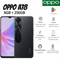 2026 Newest Model OPPO A78 8GB RAM 256GB Global Version Smartphone Dual Nano SIM 50MP AI Rear Camera Wi-Fi Bluetooth