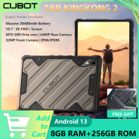 Cubot Tab KingKong 2,Rugged Tablet Android 14,MTK Helio G99,20400mAh Battery,16GB RAM+256GB ROM,IP68 Waterproof,10.95" Screen