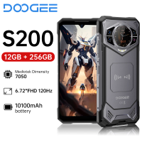 DOOGEE S200 Rugged Phone 6.72" 120Hz 1.32'' AMOLED Rear Display Smartphon 5G 32GB(12+20)+256GB 33W 100MP 10100mAh Android 14 NFC