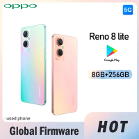 Global Firmware OPPO Reno 8 lite 5G smartphone ColorOS 12 8GB 256GB 48MP+16MP+2MP Snapdragon 695 4500 mAh Used Phone