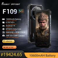 FOSSiBOT F109 Rugged Smartphone 6.75" HD+ 10500mAh Battery Phone 8GB+256GB Android14