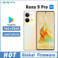 OPPO Reno 9 pro 5G smartphone Global firmware MTk Dimensity 8100-Max 6.7" 2412x1080 16GB 256GB screen fingerprint Used Phone