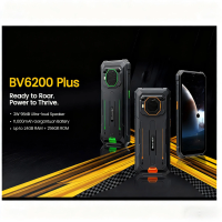 Blackview Rugged Phone 11000mAh 6.56'' HD+ Display 8GB 256GB BV6200 Plus Mobile Phone 16MP Android 14 Cell Phone Fingerprint NFC