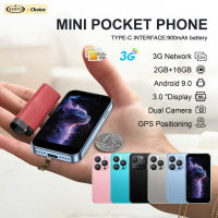 SERVO 16SE MINI Small Size Smartphone 3.0'' Display Android 9.0 WhatsAPP WiFi 2GB+16GB Face Unlock 3G WCDMA Cellular Smart Phone