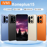 IVMI Global XOnePlus15 Smartphone Android 12 4GB RAM 32GB ROM 6.56 Inch 8+16MP Face ID Play Store 4G Network Mobile Phones