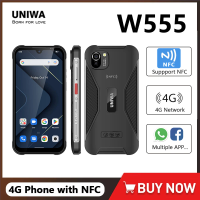 UNIWA W555 4G Global Version Smartphones Android 12 5.71 Inch 3GB+32GB Mobile Phone 4000mAh 13MP NFC Cellphone SOS PTT Button