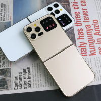 Unlocked Flip Lady Senior Mobile Phone Dual Sim Clamshell Slim Size Speed Dial Torch Magic Voice Blacklist Push Button Phone