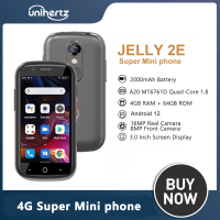 Unihertz Jelly 2E 4+64GB Mini Smartphone Unlocked Global Version 4G Android 12 and HD Voice Supported 4+64GB Phone With SD Card