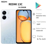 2026 new Redmi13c Global Version Mobile Phone - 8+256GB 6.74' Display 5000mAh