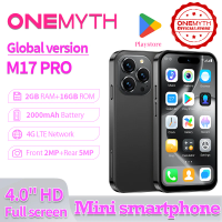 【World Premiere】ONEMYTH M17 Pro Mini Smartphone 4G Network Dual SIM Play Store 4.0 Inch HD Display 2000mAh 2GB+16GB Android 12.0
