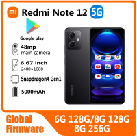 Xiaomi Redmi note 12 5G Smartphone global firmware 48MP 5000mAh 6.67" 33W Qualcomm Snapdragon4 Ge1 used phone