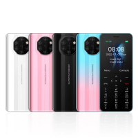 DOOV A66 Mini Card Mobile Phone,1.77 ",2G GSM, Dual SIM, MP3,Camera,1000mah,Flashlight, Small Student Card Cellphone