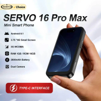 2026 SERVO Mini Android Smartphone 3G WCDMA 16GB ROM Play Store WiFi Hotspot Face ID 3.75"Small Smart Cellphone Dual SIM Standby