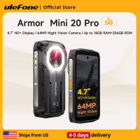 【Ships from US No tax】Ulefone 4.7" Rugged Phone Armor Mini 20 Pro 5G Android 14 16+256GB Smartphone 64MP Mobile phone