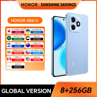 New HONOR X8d 8GB+256GB Global Version 4G Smartphone 108MP Main Camera 6800mAh 45W SuperCharge Dual SIM Android 16