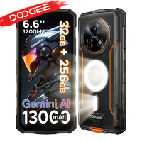 DOOGEE Fire 5 Ultra Dual Camping lights 6.6" Rugged Phone 13000mAh Battery 32GB RAM (8+24) 256GB ROM Google Pay NFC Helio G81