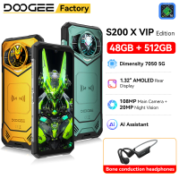 DOOGEE S200 X VIP Edition Rugged Smartphon 5G 6.72 FHD+ 120Hz Dimensity 7050 Mobile Phone 48GB+512GB 10100mAh 100MP Android 16