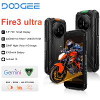 World Premiere DOOGEE Fire 3 Ultra Rugged Smartphone 5.5" HD Display 6GB 256GB Cell Phone 8350mAh Android 15 NFC Telephone