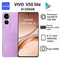 2026 (Latest Model) VIVO V50 Lite Global Edition 8+256GB | 6.77-inch 120Hz AMOLED Display | 6500mAh Battery | 32MP Camera