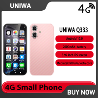 UNIWA Q333 4G 3.58 Inch Mini HD Smartphone 4GB RAM 64GB ROM 2000mAh Mobile Phones BT 5.0 Google Play Store Face ID Small Phone