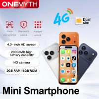 ONEMYTH A18 Pro MINI 4G small smartphone, equipped with Android system, Play Store, WhatsApp, GPS, WiFi, and dual SIM cards