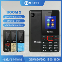 MKTEL Boom2 Feature Phone 1.77''Display 1800mAh Battery Dual card dual standby Multimedia : MP3/MP4/FM Radio/Bluetooth/GPRS 3.5