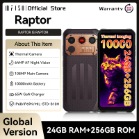 IIIF150 Raptor Rugged Smartphone Thermal Imaging 6.8'' FHD 120Hz 10000mAh 12GB RAM 256GB ROM 108MP UltraThin Rugged Android 13