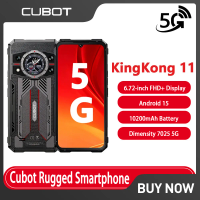 5G Rugged Phone Cubot Kingkong 11,MTK7025,6nm Chip 10200mAh 16GB+256GB Mobile Phone 1.45" Rear Display 108MP 33W Cellphone NFC