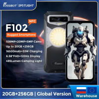 FOSSIBOT F102 Rugged 20GB+256GB 16500mAH Android 13,6.58 FHD, Camping Light Waterproof, NFC 108MP,Helio G99 33W Fast Charging
