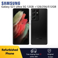 Refurbished Samsung Galaxy S21 Ultra 5G G998U1 6.8" AMOLED 12GB+128/256/512GB Snapdragon NFC SmartPhone Excellent Condition