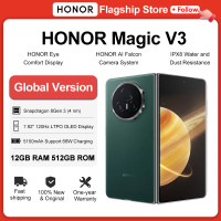 HONOR Magic V3 Global Version 5G Foldable Smartphone Snapdragon 8 Gen 3 7.92" LTPO OLED Display 5150mAh Battery 66W SuperCharge