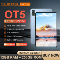 Global version Oukitel OT5 Tablet 11000mAh 12GB+256GB 12" FHD+ Smartphon Android 13 Tablets 16MP Camera MTK Helio G99 Tablet Pad
