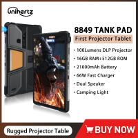 8849 TANK PAD Unihertz Rugged Projector Tablet Smartphone Android 14 10.95 Inch 120Hz 16GB 512GB 21000mAh 50MP 66W Tablets PC