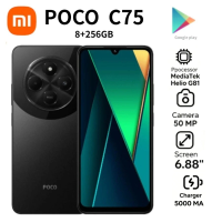 2026 Newest Model POCO C75 Global Version Unlocked Phone 6.88"120Hz High Refresh Rate Display 8GB RAM 256GB Long Lasting 5160mAh