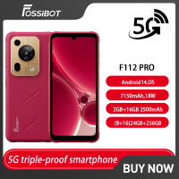 NEW Fossibot F112 PRO 5G Rugged Smartphone 6.88" HD+ 7150mAh RAM & ROM 24G(8+16)+256G Mobile Phone Android 14 50MP Cell Phone