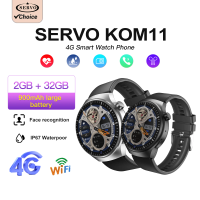 SERVO KOM11 4G Smart Watch Phone Waterproof 1.62" Display NFC Heart Rate Android Smartwatch Cellphones Outdoor Sport Men Women
