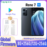 OPPO Reno7 5G Smartphone Global firmware Snapdragon 778G 6.43-inch 12GB RAM 256GB ROM 64PM camera used phone