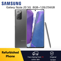 Refurbished Samsung Galaxy Note 20 5G N981U1 N981B N9810 N981N "8 + 128/GB Octa Core NFC CellPhone Excellent Condition