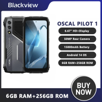 Blackview OSCAL PILOT 1 Rugged Smartphone Android 14 6GB RAM 256GB ROM 15000mAh 50MP Camera 6.67'' HD+Display Mobile Phone NFC