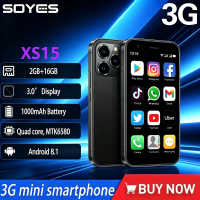 NEW SOYES XS15 3G Smartphone 3.0 " Android 8.1 Quad-core 2GB 16GB 1000mAh Dual SIM Play Store Pocket Phone Perfect Backup Device