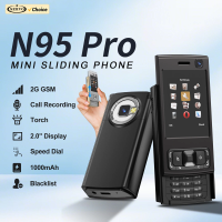 SERVO N95 PRO Slide Screen Mobile Phone Call Recording Magic Voice MP4 Player Speed Dial Blacklist FM Radio 2G Feature Cellphone