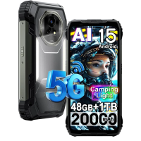 Blackview XPLORE 2 Dimensity 8300 AI 5G Rugged Phone Android 15, 20000mAh Battery 48GB+1TB, 6.73" 3.2K Outdoor Mobile Phones