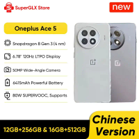 Oneplus Ace 5 Unlocked 5G Smartphone Snapdragon 8 Gen 3 6.78" AMOLED 120Hz Display 6415mAh 80W Charger 50MP Camera Android 15.0