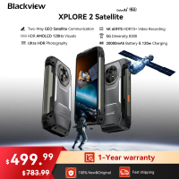 Blackview XPLORE 2 Satellite Rugged Smartphone Android 15 20000mAh Battery 6.73" 3.2K 120Hz AMOLED Display satellite communicati