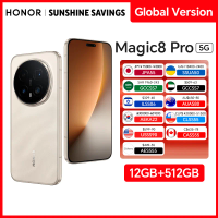 HONOR Magic8 Pro 12GB+512GB Global Version 5G Smartphone 6.71'' 120Hz OLED Display 200MP Cameras 7100mAh 100W SuperCharge