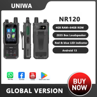 UNIWA NR120 Walkie Talkie Zello 5G PoC Radio 2.4 Inch IPS Touch Screen 3GB 32GB IP68 Waterproof Android 13 5000mAh PTT SOS OTG