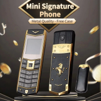Luxury Mini Slim Signature Cellphone Dual SIM Bluetooth Call Magic Voice Big Button MP3 FM Radio Long Standby Cheap Mobile Phone