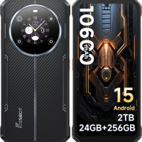 FOSSIBOT F109S 4G Unlocked Rugged Outdoor Phone: 24GB RAM+256GB, 6.745" HD+/1.32" IPS, 10600mAh, Android 15, 50MP Cam, IP68/IP69