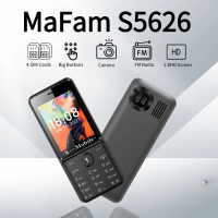 Unlocked New Quad SIM Senior Phone 2.8" Large Screen Durable Quick Dial Torch Oversized Button Loud Volume Slim Elderly Phone